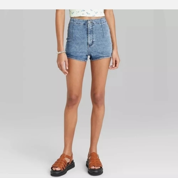 WOMEN'S Highest Rise Jean Shorts - Picture 4 of 4